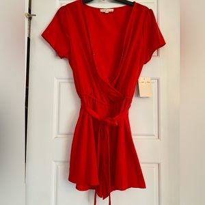 Red Bebop Romper